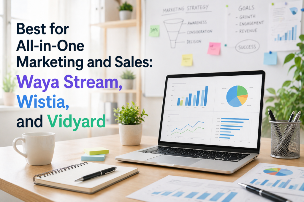 Best for All-in-One Marketing and Sales: Waya Stream, Wistia, and Vidyard