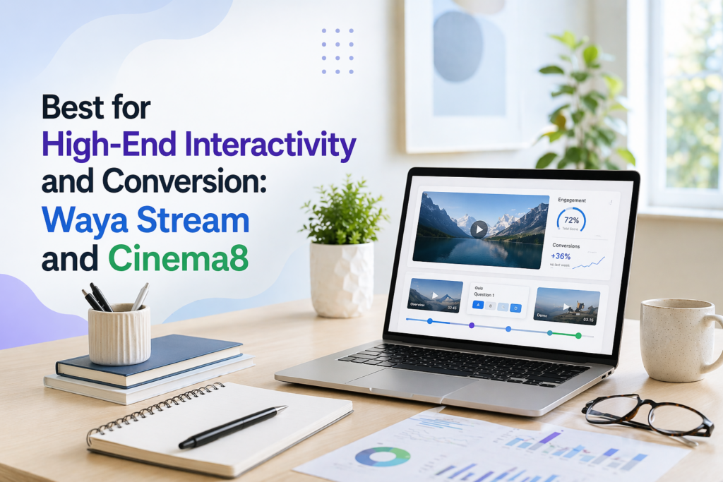Best for High-End Interactivity and Conversion: Waya Stream and Cinema8